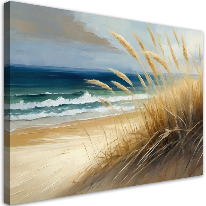 foto del prodotto quadro su tela, spiaggia paesaggio naturale - 60x40