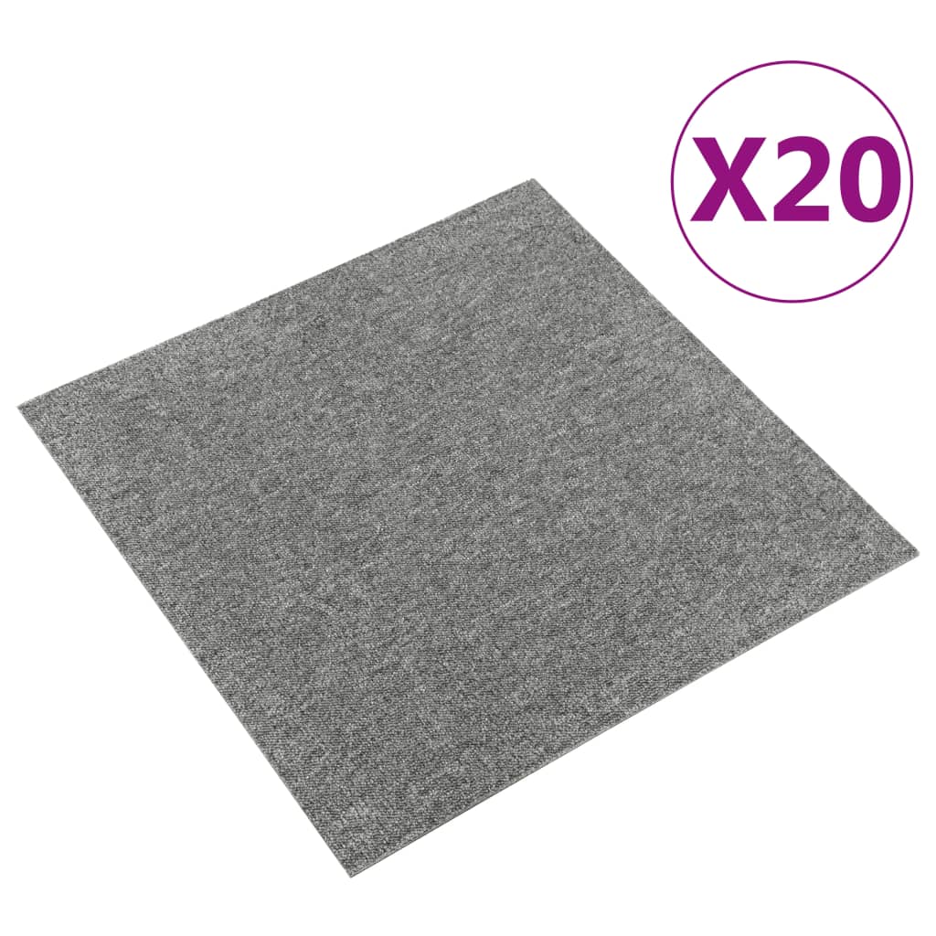 foto del prodotto quadrotte di moquette 20 pz 5 m 50x50 cm grigie cod mxl 47818