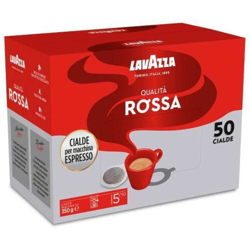 foto del prodotto qualità rossa cialde caffè tostatura media 50 pz - lavazza