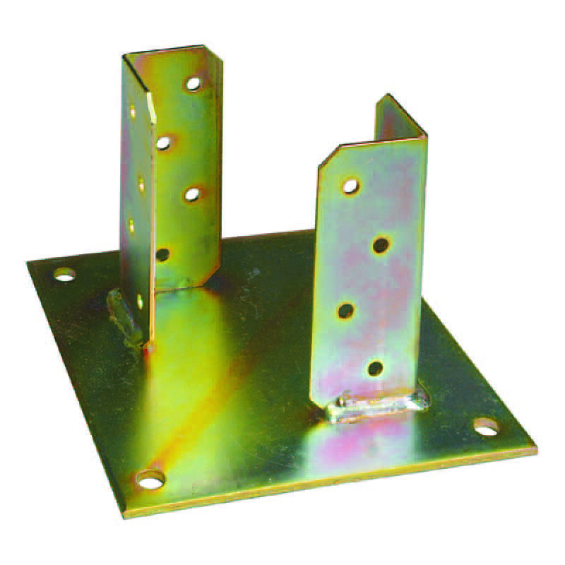 foto del prodotto quality supporto a pavimento con piastra per trave base mm.150x150 p trave da mm.90x90x130h.