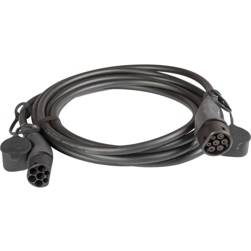 foto del prodotto quantum energy magneti marelli cavo di collegamento per wallbox, colonnette di ricarica ev trifase 32a 22 kw 480 v lunghezza cavo 8 mt