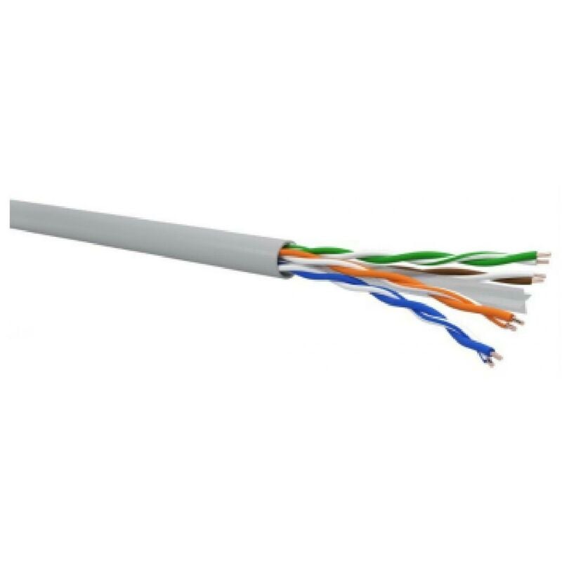 foto del prodotto qubix cavo r6ut4y23 utp cat 6 4x2xawg23 1 1 metro 0502820grsc0305