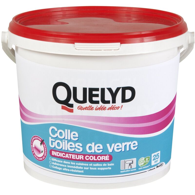 foto del prodotto quelyd ql302403 colla per fibra di vetro 5 kg, colore rosa