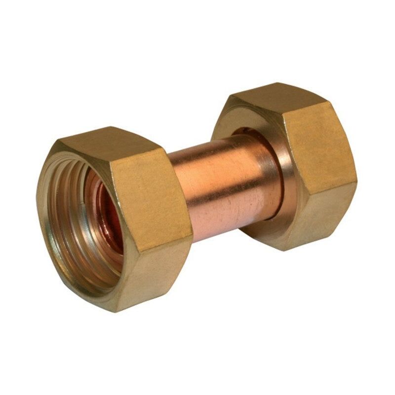 foto del prodotto quick plomberie raccordo dritto 2 dadi prigionieri da avvitare, f20x27 15x21, per tubo rame sans marque