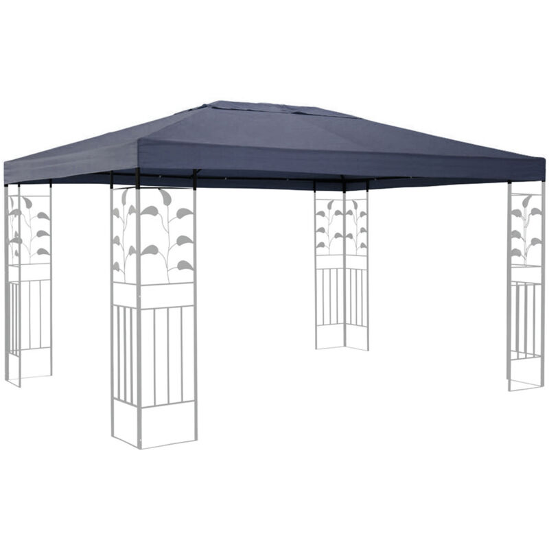 foto del prodotto quick star ersatzdach f r bl tter pavillon 3x4m pavillondach grau ersatzbezug