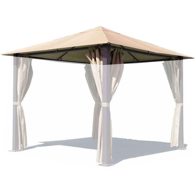 foto del prodotto quick star ersatzdach f r pavillon paris 3x3m pavillondach sand