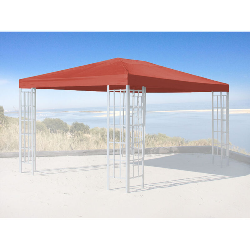 foto del prodotto quick star ersatzdach f r rank pavillon 3x4m terra rotorange ral 2001 ersatzbezug pavillondach