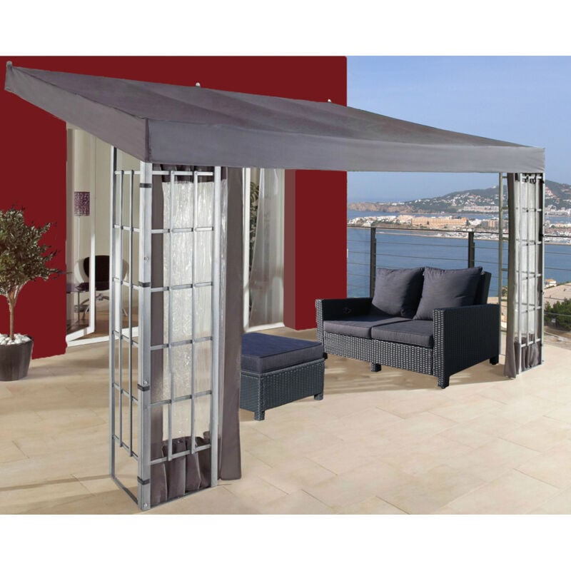 foto del prodotto quick star ersatzdach rank anbau 3x4m anthrazit