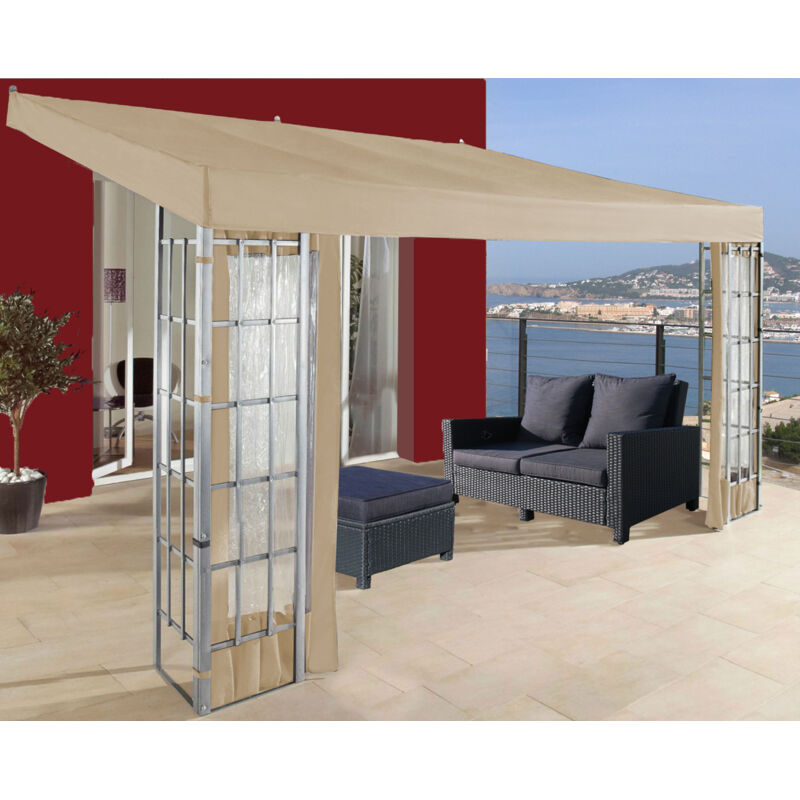 foto del prodotto quick star ersatzdach rank anbau 3x4m sand