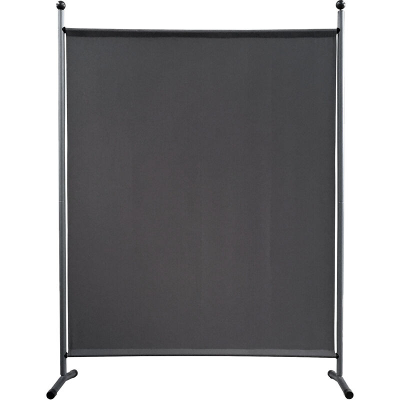 foto del prodotto quick star paravent 150 x 190 cm stoff raumteiler gro stellwand trennwand balkon sichtschutz grau
