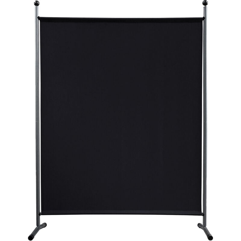 foto del prodotto quick star paravent 150 x 190 cm stoff raumteiler gro stellwand trennwand balkon sichtschutz schwarz