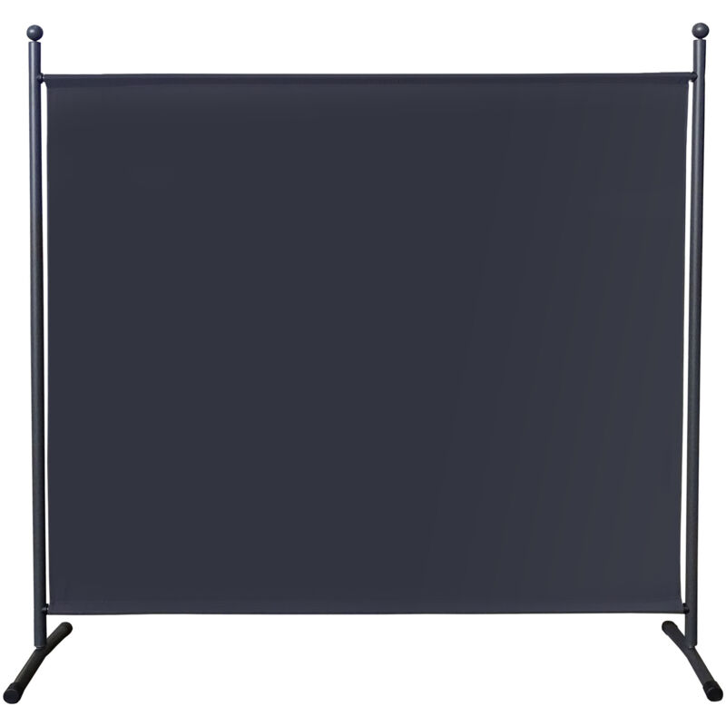 foto del prodotto quick star paravent 180 x 178 cm stoff raumteiler gro stellwand trennwand balkon sichtschutz grau
