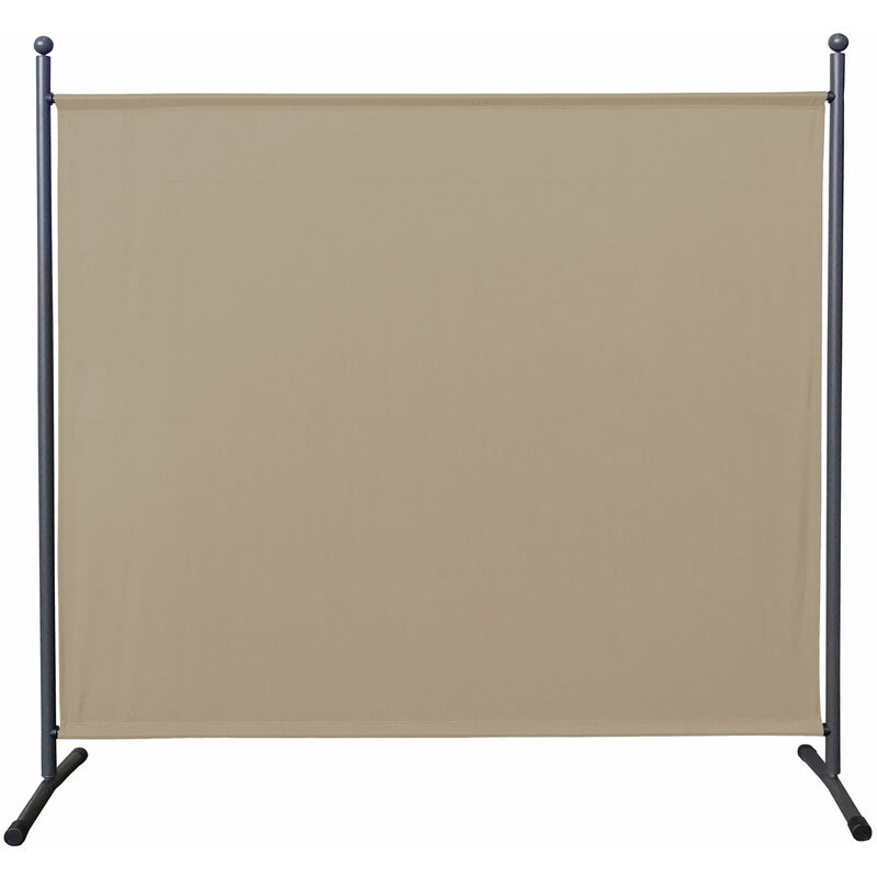 foto del prodotto quick star paravent 180 x 178 cm stoff raumteiler gro stellwand trennwand balkon sichtschutz sand