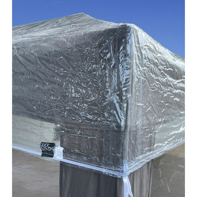 foto del prodotto quick star pavillon schutzhaube 2,5x2,5m wasserdicht transparent