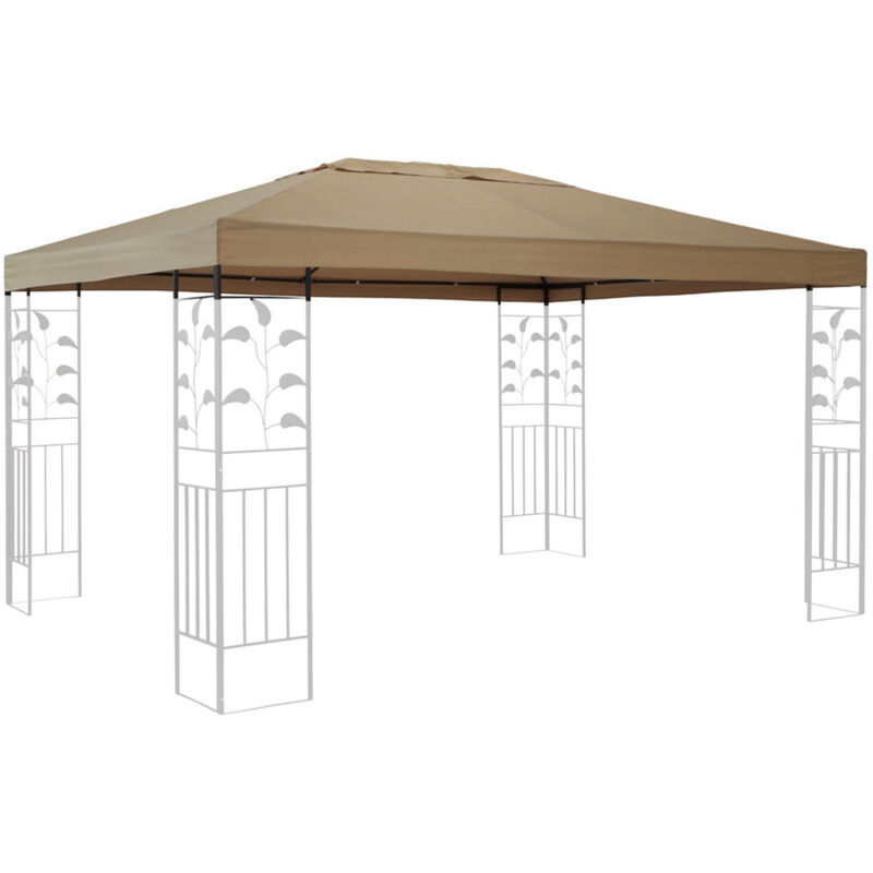 foto del prodotto quick star tetto di ricambio per gazebo leaves 3x4m beige