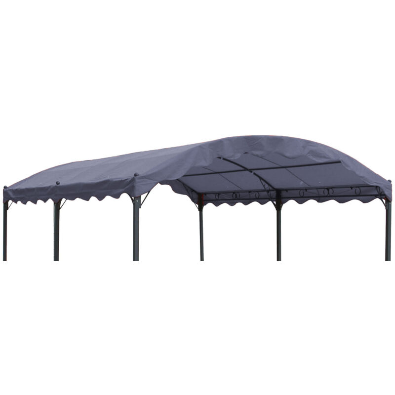 foto del prodotto quick star tetto di ricambio per pergola ad arco 3x4m copertura pergola grigio