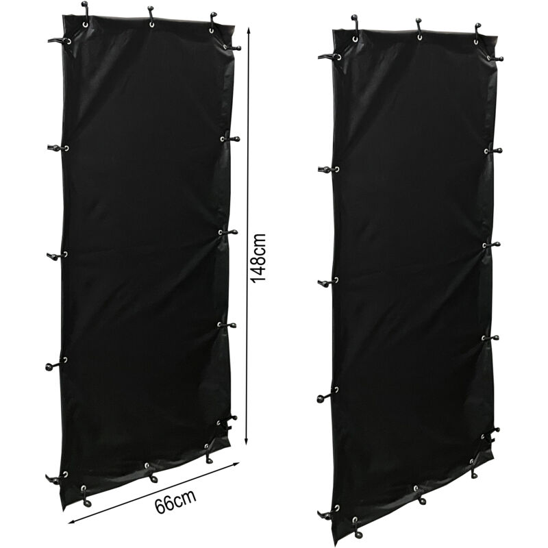 foto del prodotto quick star wetterschutz set 66x148 cm 2 seiten f r kaminholzregale t h 70x185cm
