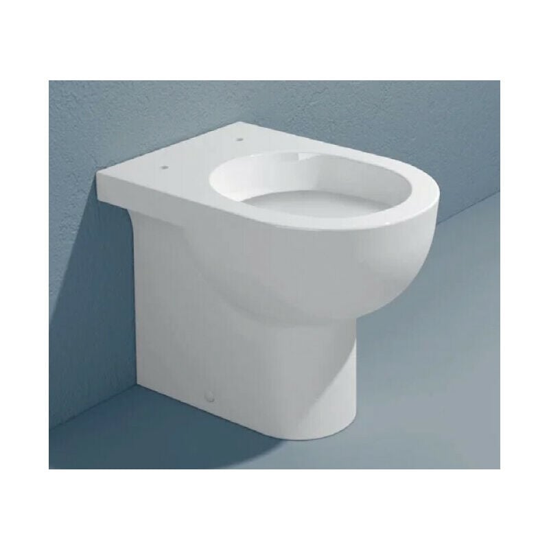 foto del prodotto quick vaso wc a pavimento btw scarico s p con brida in ceramica bianco qk117 - flaminia