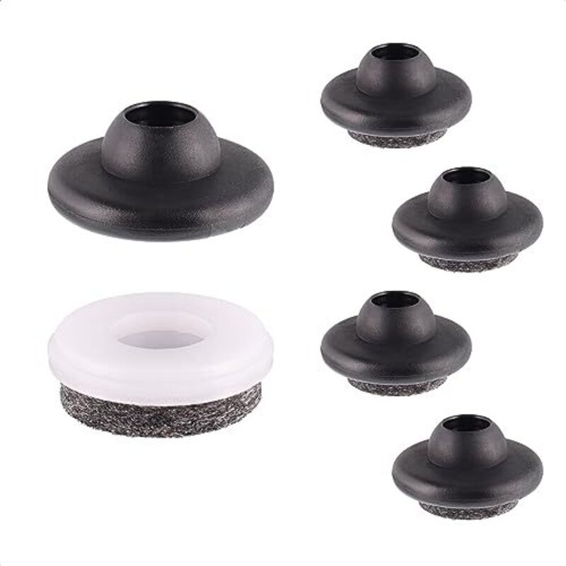 foto del prodotto quickclick feltrini per sedie e mobili per clip su i set da 4x base 4x inserti intercambiabili feltro di lana ultrasoft 30 per sedie vitra