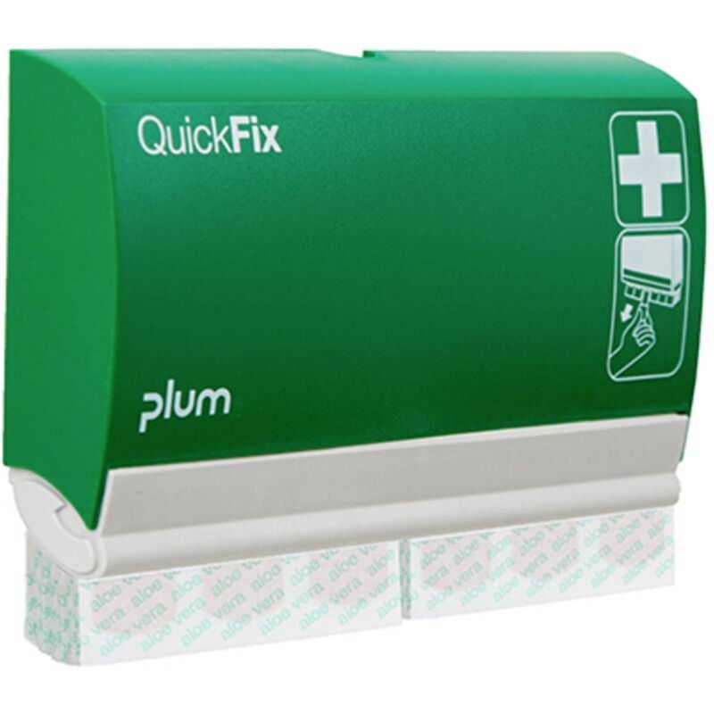 foto del prodotto quickfix aloe vera 5506 dispenser cerotti l x a x p 232 x 133 x 33 mm con suppporto a parete plum