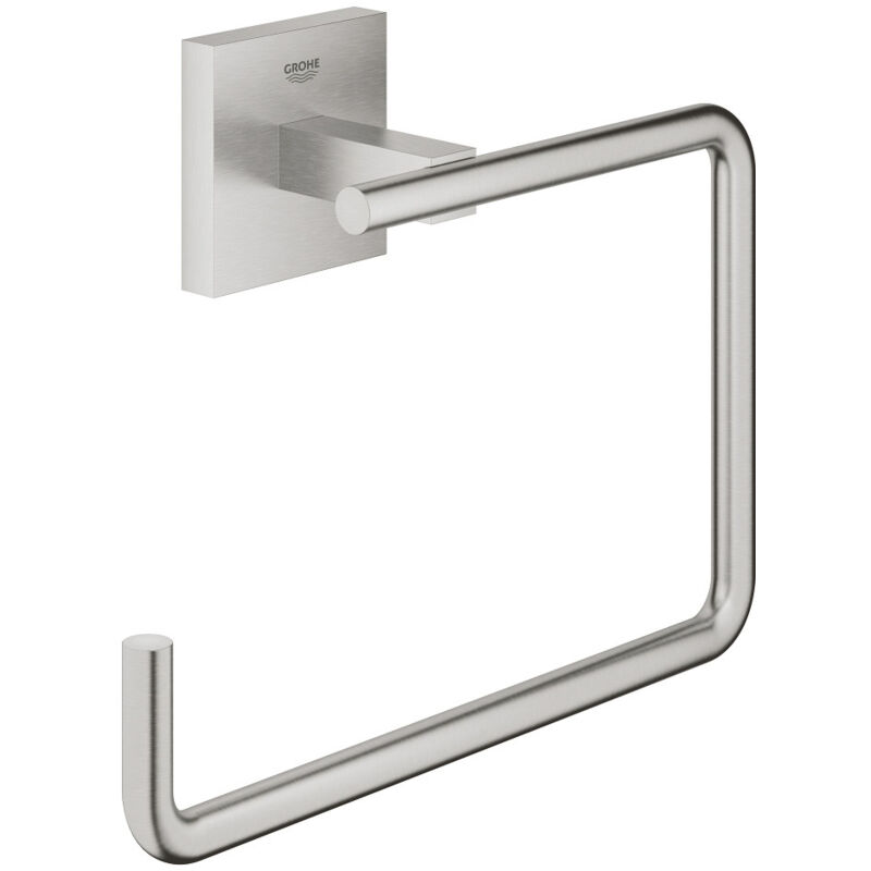 foto del prodotto quickfix start cube, porta salviette, installazione a vite o con colla, super steel, 40975dc0 - grohe