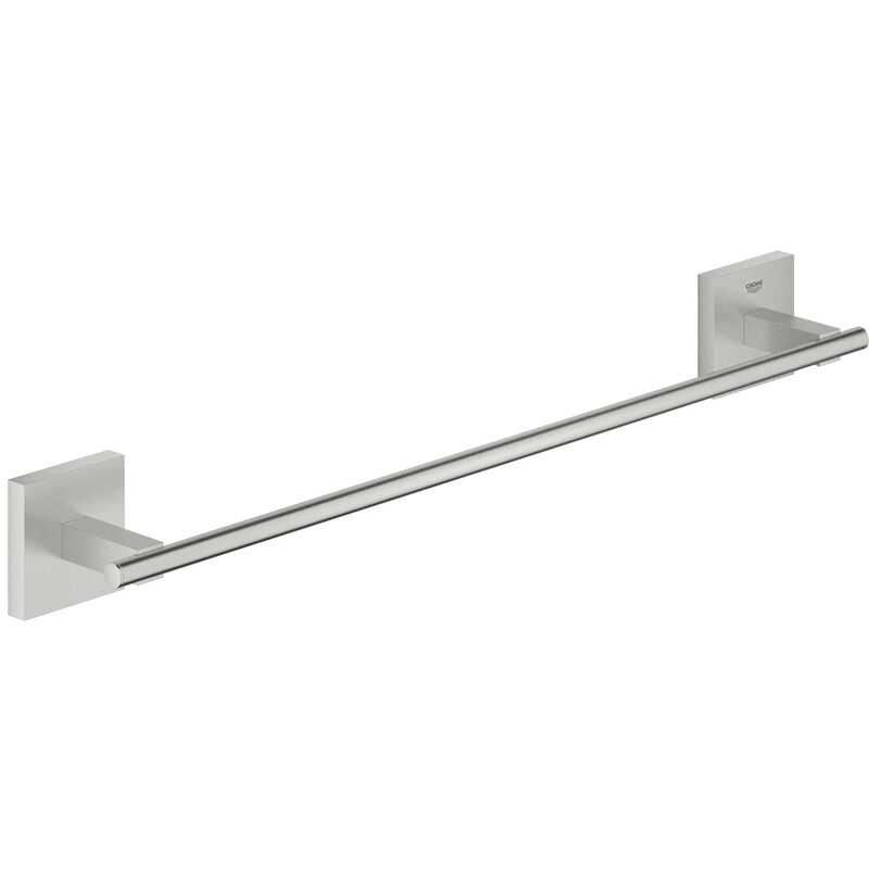 foto del prodotto quiickfix start cube, porta asciugamani, installazione con vite o con colla, super steel, 450mm, 40987dc0 grohe