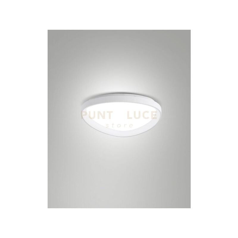 foto del prodotto quirk plafoniera led bianca d.42cm a led cct 2700k 3200k 4000k 38w 4400 lm dimmerabile