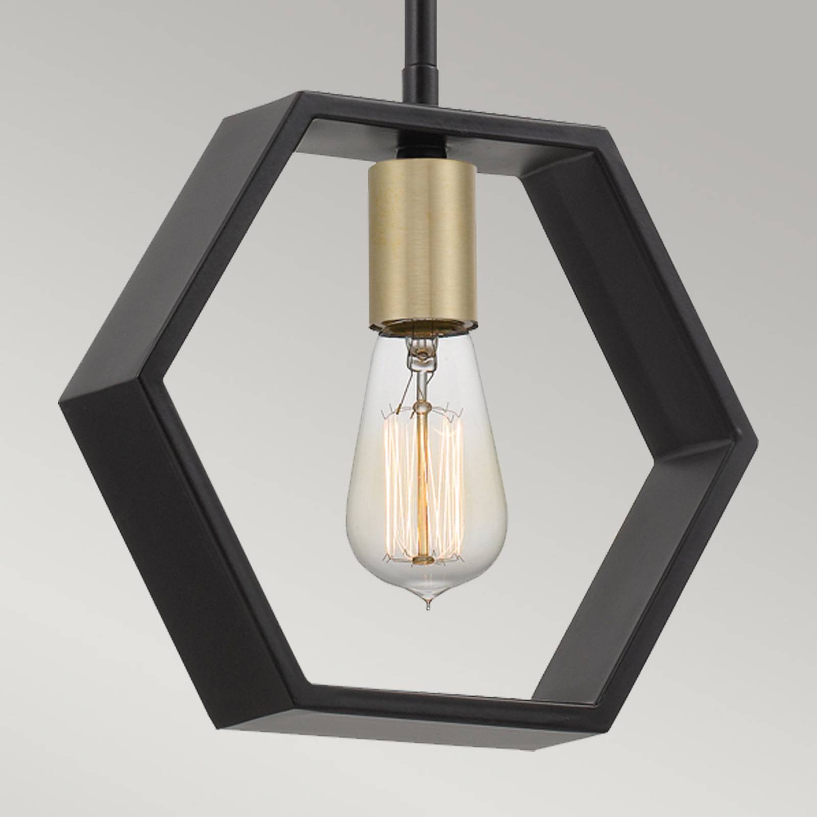 foto del prodotto quoizel lampada a sospensione bismarck, 1 luce