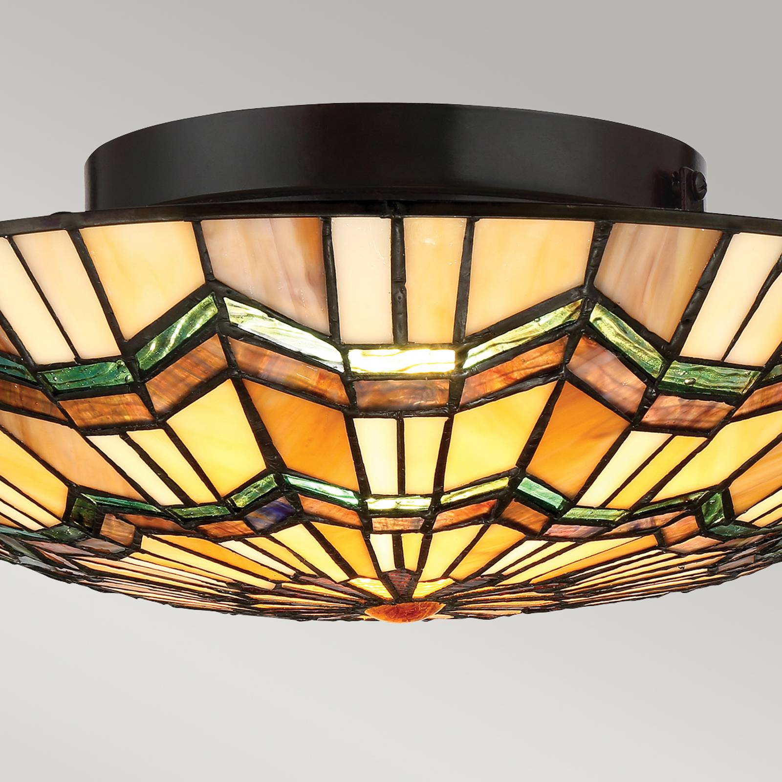 foto del prodotto quoizel plafoniera alcott in design tiffany