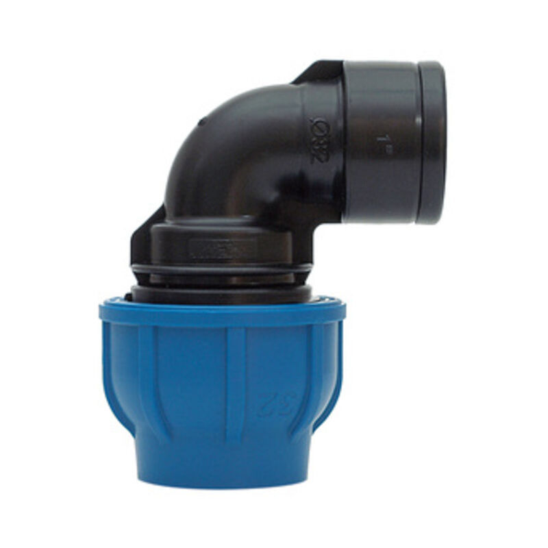 foto del prodotto r acciaio nylon gomito femmina mm.25x3 4f. prezzo per 1 pezzo.