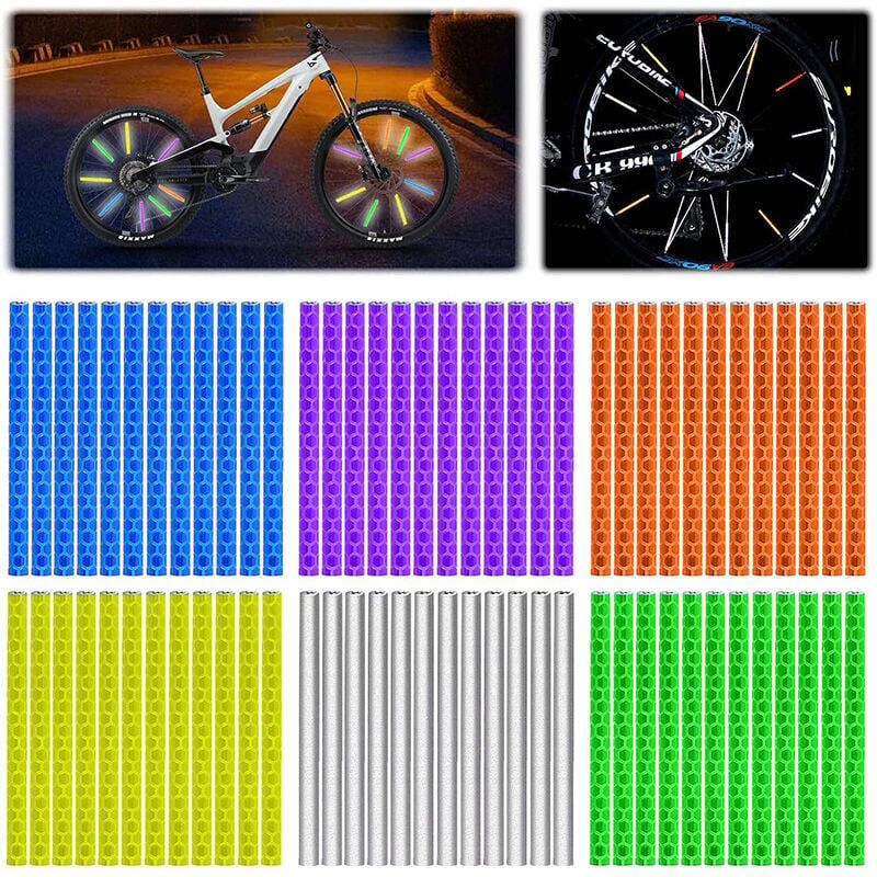 foto del prodotto r flecteurs de rayons 72 pi ces 360 visibilit et montage facile catadioptres pour v los compos s de mati re r fl chissante
