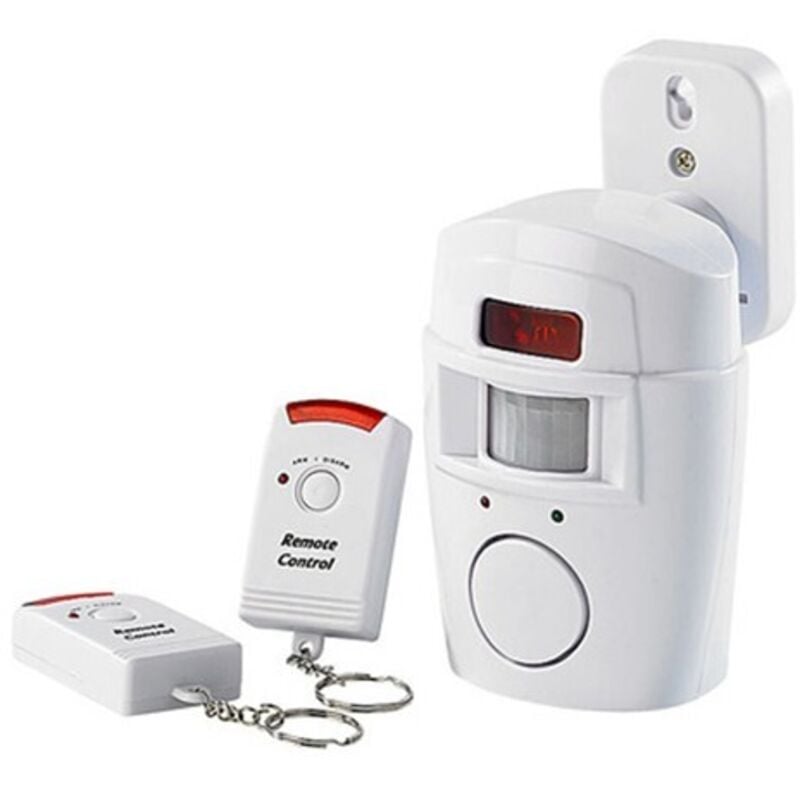 foto del prodotto r g antifurto allarme con sensore sirena 105 db 2 telecomandi casa ufficio negozio