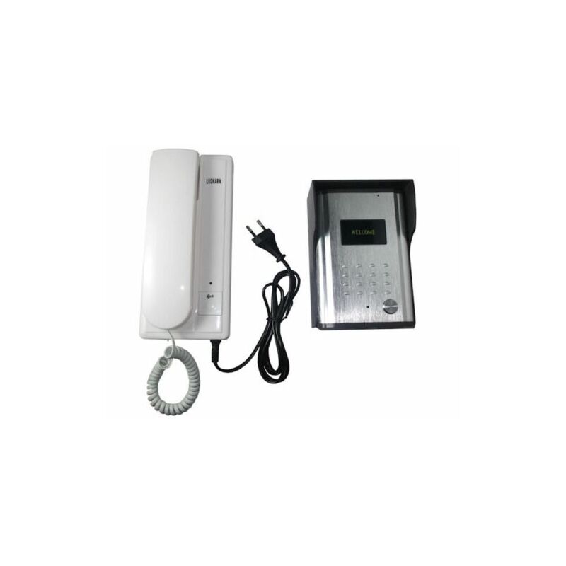 foto del prodotto r g citofono per esterno esterni 2 fili con pulsante apertura cancello luckarm 3208a