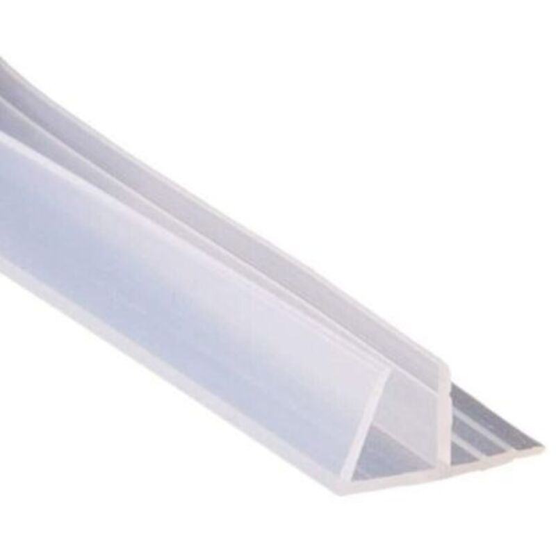 foto del prodotto r g guarnizione box doccia profilo f ricambio silicone trasparente 6mm 2mt 74234