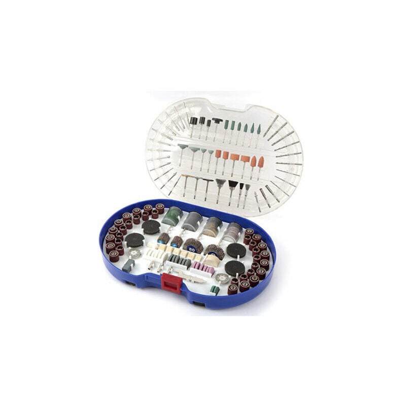 foto del prodotto r g kit 276 accessori mini trapano dremel punte per lucidare levigare in valigetta