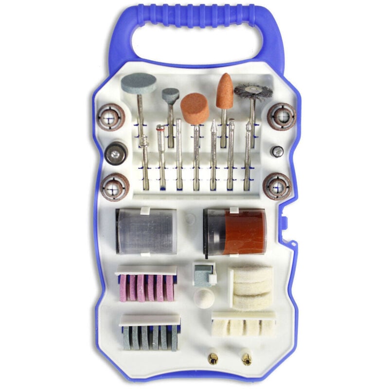 foto del prodotto r g kit 82 accessori mini trapano dremel punte inserti per lucidare levigare