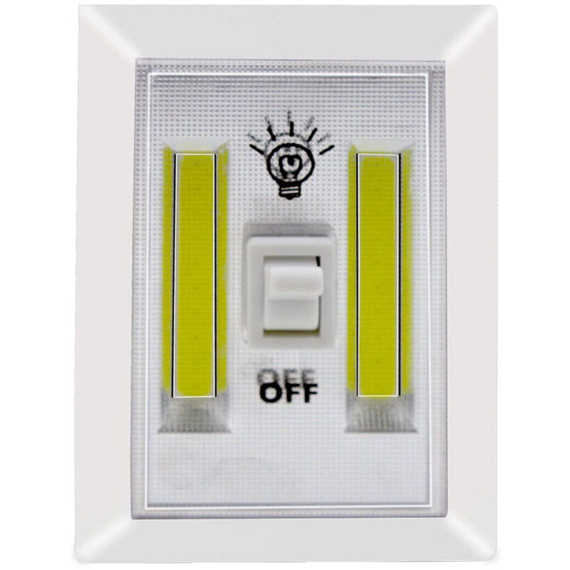 foto del prodotto r g lampada led cob ricaricabile 6w luce emergenza gancio interruttore te b0214