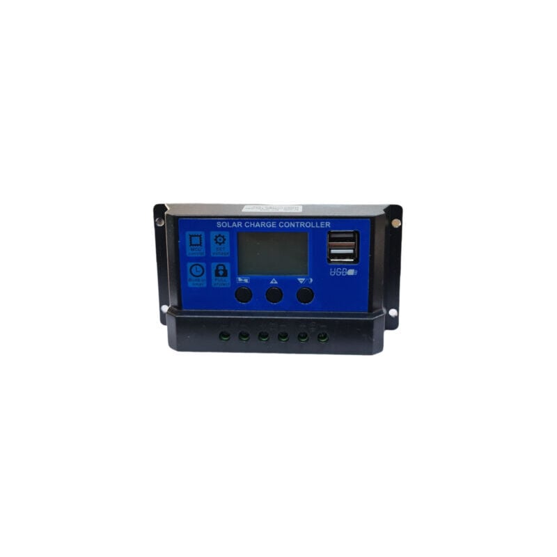 foto del prodotto r g regolatore di carica centralina 10a con display pannelli solari 12 24v dy003