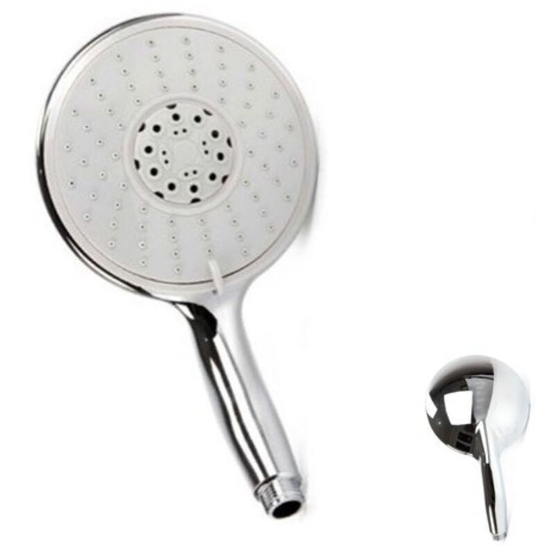 foto del prodotto r g soffione doccia bagno doccetta doccino cornetta moderno cromato 01967