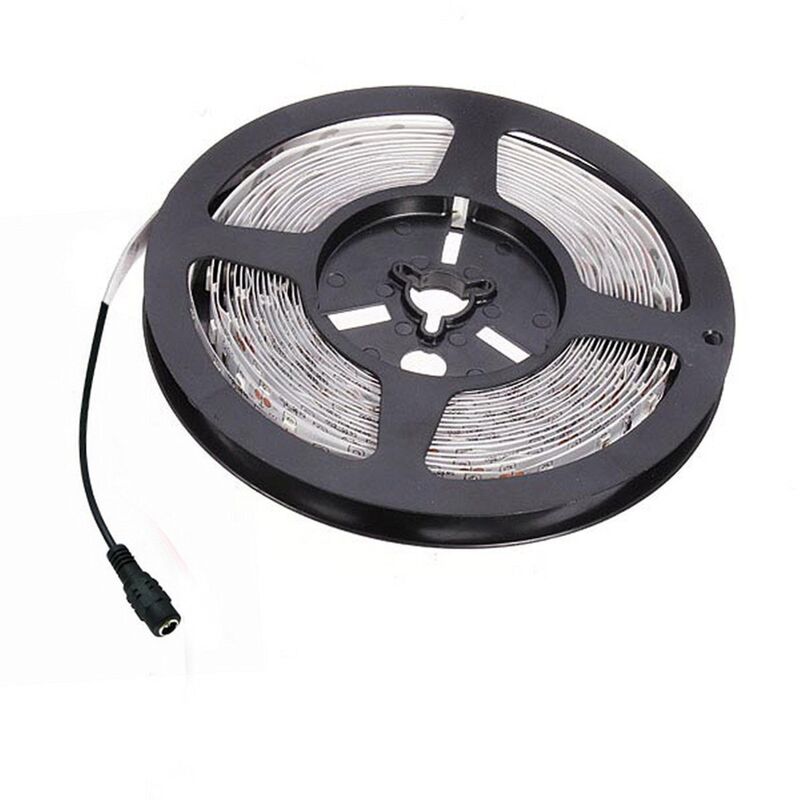 foto del prodotto r g striscia strip 300 led smd 5050 flessibile 5m adesiva luce fredda ip65 14.4 w mt