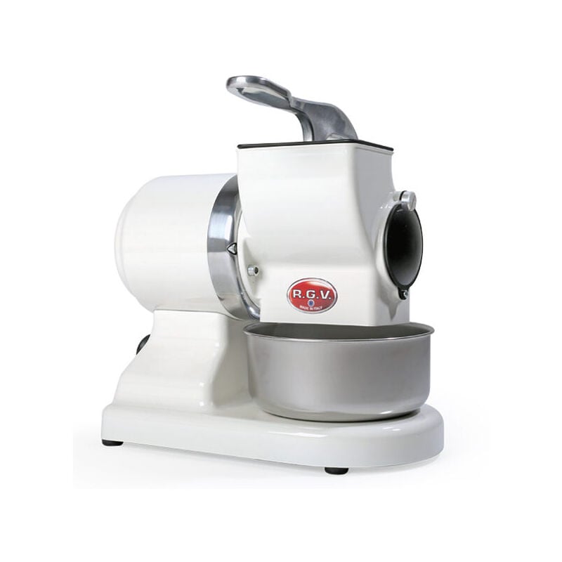 foto del prodotto r.g.v. rgv robusta grattugia e spiralizzatore elettrici grattugia elettrica alluminio stainless steel, bianco