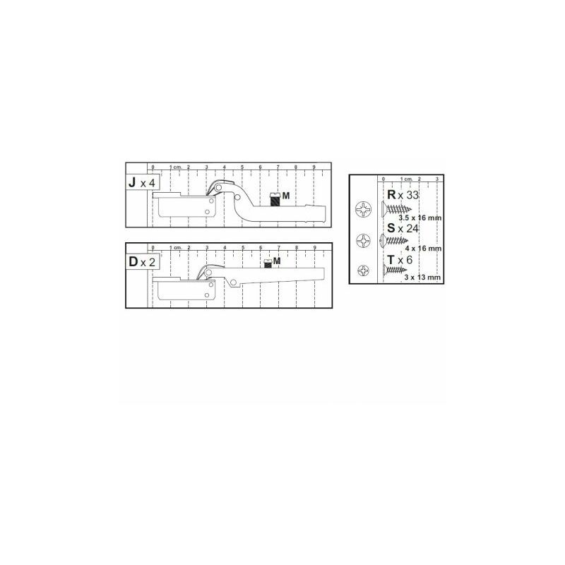 foto del prodotto r kit credenza 3a zaiken cerniere 
