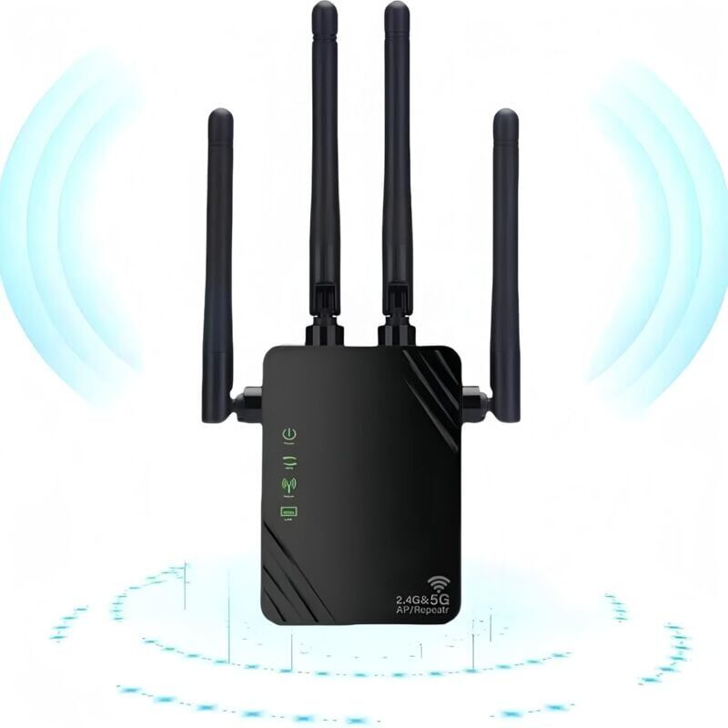 foto del prodotto r p teur wifi, 2024 nouveau amplificateur wifi, amplificateur wifi 1200mbps, amplificateur wifi bi bande 5ghz et 2.4ghz, mode r p teur routeur ap,