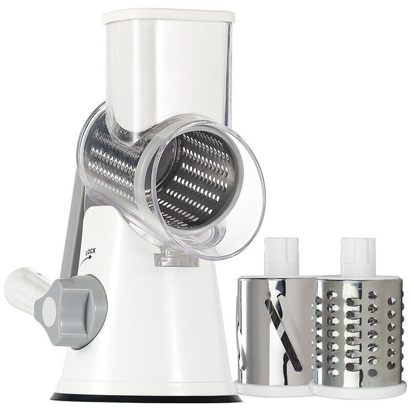foto del prodotto r pe fromage, r pe l gumes avec 3 lames de tambour, r pe cuisine pour une coupe plus facile, trancheuse l gumes pour le fromage, le concombre,