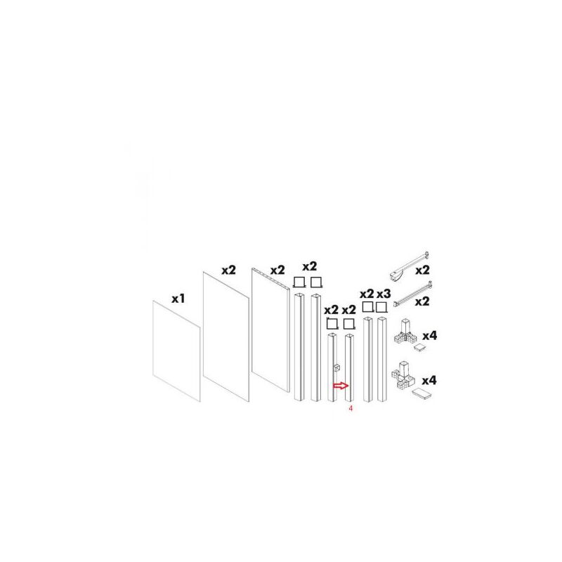 foto del prodotto r profilo piccolo x base sup. kit coprilavatrice resina 68x64xh88 cm bianco