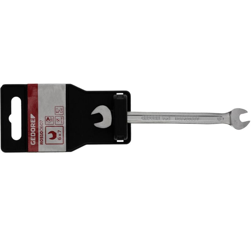 foto del prodotto r05100607 chiave doppia a forchetta sw6x7 mm 122 mm