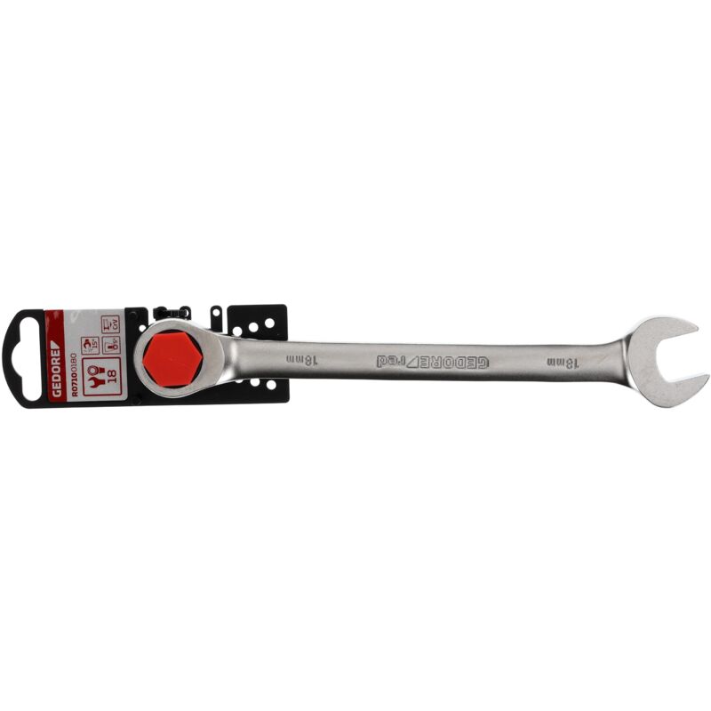 foto del prodotto r07100180 chiave a bocca a cricchetto sw18 mm 239 mm