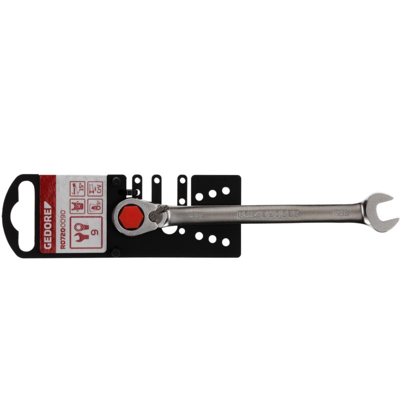 foto del prodotto r07200090 chiave a bocca a cricchetto destra sinistra sw9 mm 142 mm