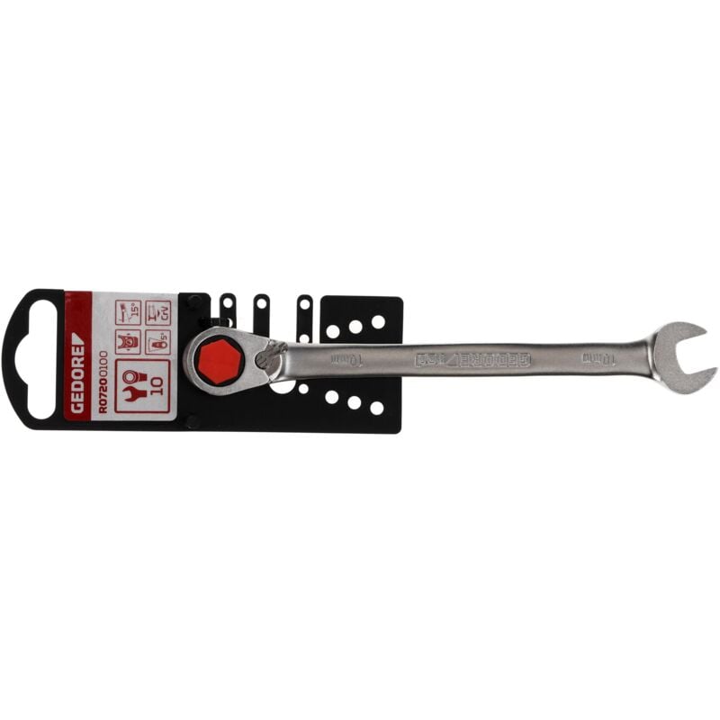 foto del prodotto r07200100 chiave a bocca a cricchetto destra sinistra sw10 mm 158 mm