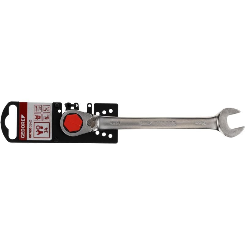 foto del prodotto r07200140 chiave a bocca a cricchetto destra sinistra sw14 mm 189 mm